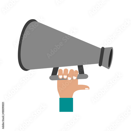 Movie directors bullhorn icon vector illustration graphic design