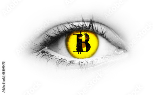 Coin im Auge