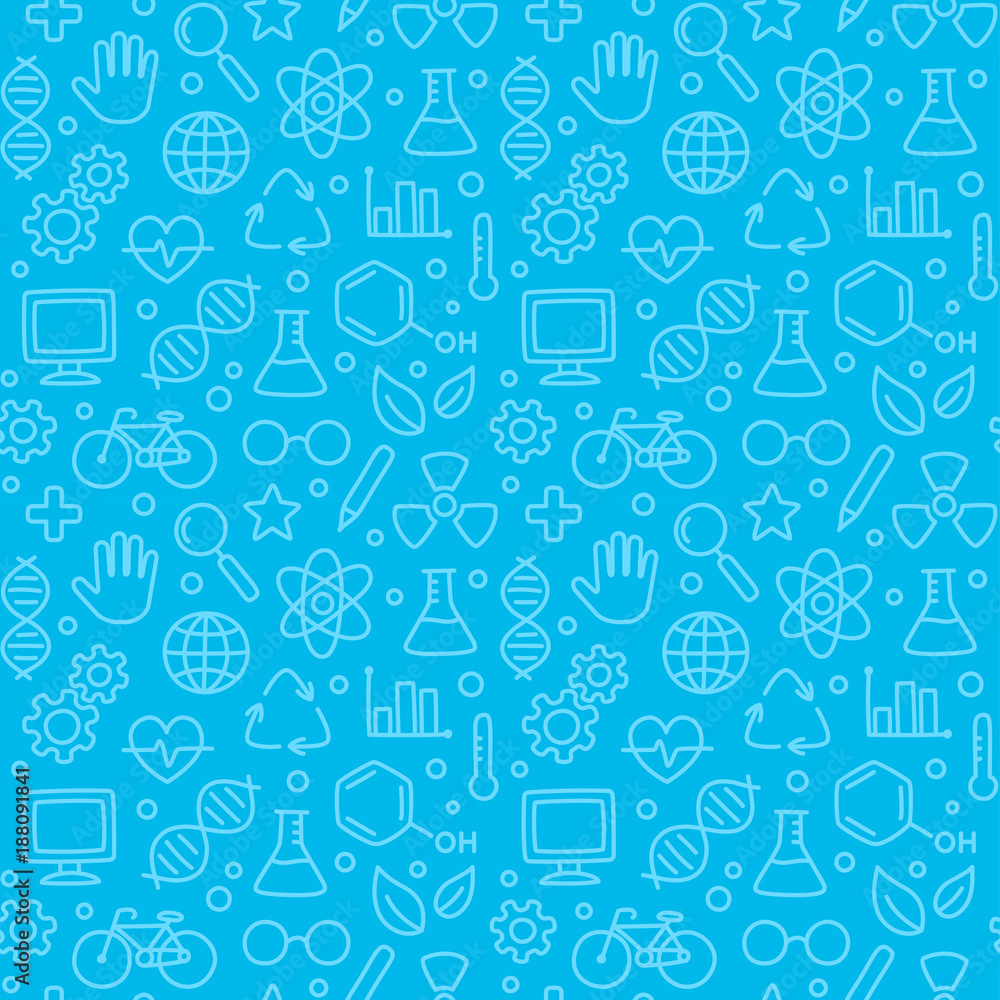 Seamless science pattern Seamless science pattern