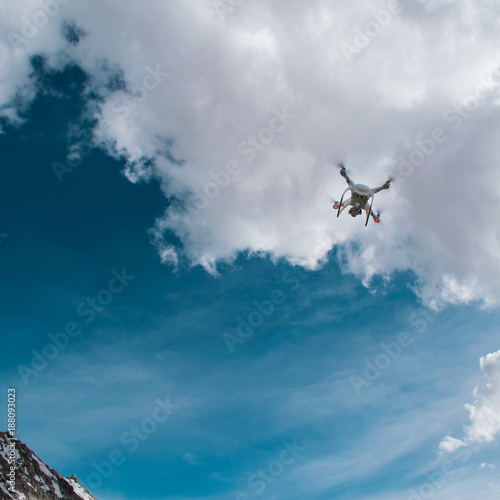drone flying sky