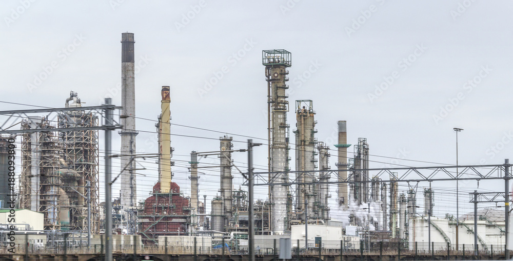 Fototapeta premium industrial roadside scenery