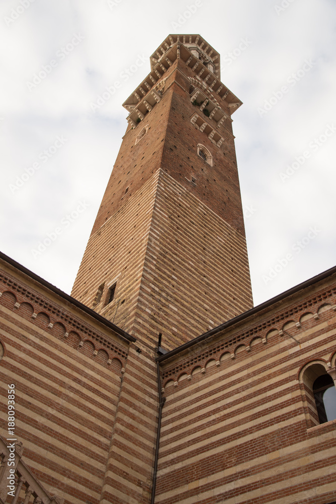Torre dei Lamberti, Verona, Italy.