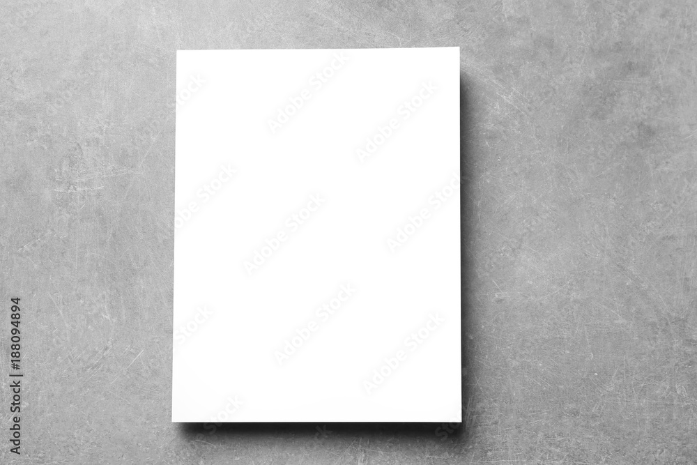 Book with blank cover on grey background. Mock up for design Book with blank cover on grey background. Mock up for design