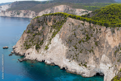 Fototapeta Naklejka Na Ścianę i Meble -  Keri cliffs in Zakynthos (Zante) island in Greece