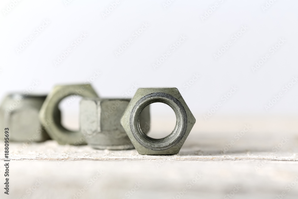 Four galvanized wheel nuts Four galvanized wheel nuts