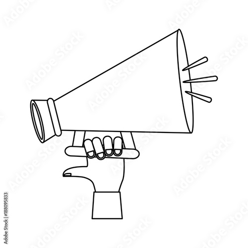 Movie directors bullhorn icon vector illustration graphic design