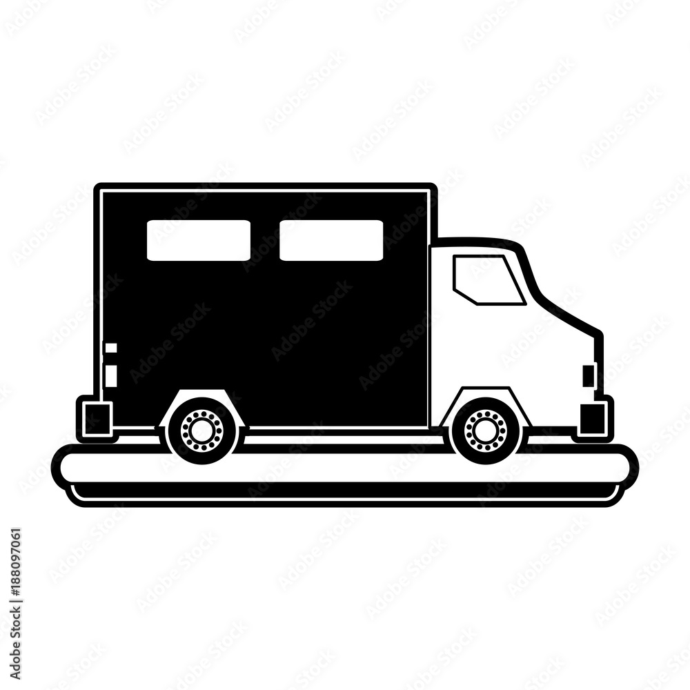 Delivery truck vehicle icon vector illustration graphic design