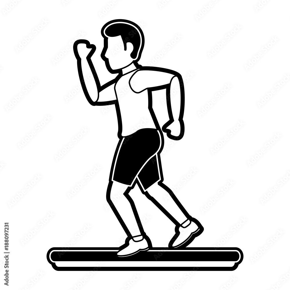 Man running cartoon icon vector illustration graphic design Man running cartoon icon vector illustration graphic design