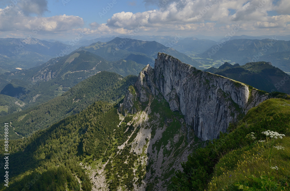 St. Wolfgang, Schafberg, Austria View from top of Schafberg peak
