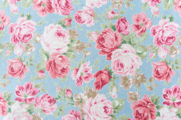 Retro rose fabric background