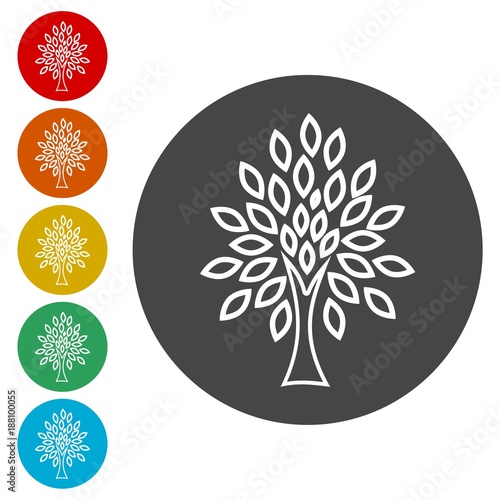 Simple tree icon, Tree Icon vector illustration 