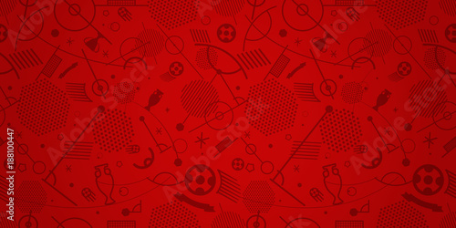 Soccer championship abstract red vector background