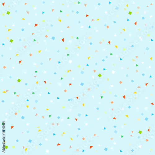 Festive pattern with confetti. Christmas vector background