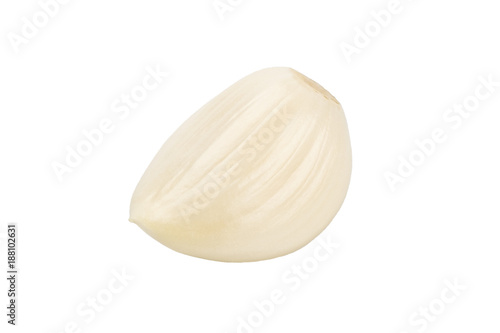 Garlic clove isolated over white