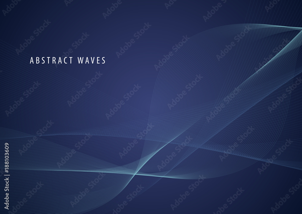 Abstract vector background with wavy lines. Abstract vector background with wavy lines.