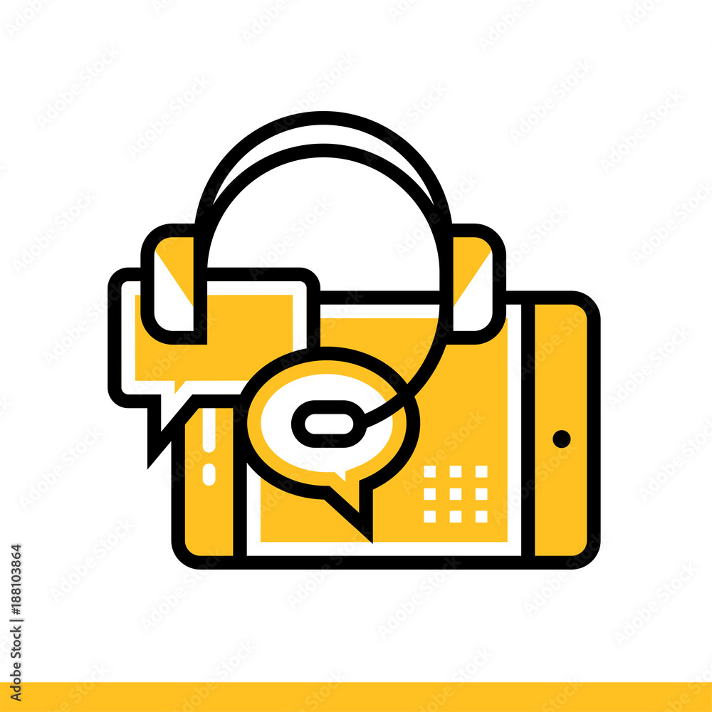 Outline icon Question, answers. Online education, e-learning. Suitable for print, website and presentation Outline icon Question, answers. Online education, e-learning. Suitable for print, website and presentation