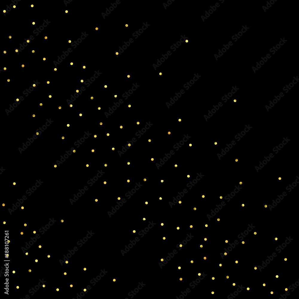 Glitter gold particles on black background. Glitter gold particles on black background.