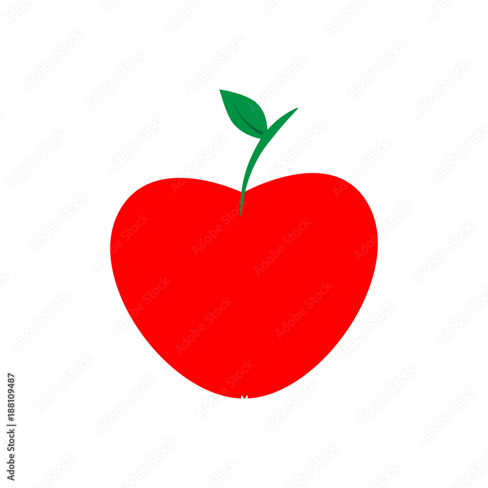 Red apple icon. Red apple icon.