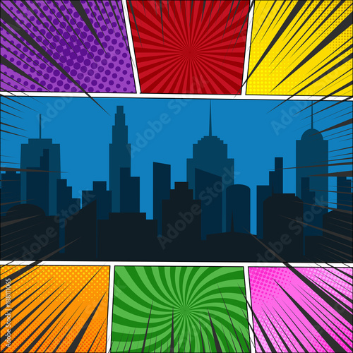 Comic book page template