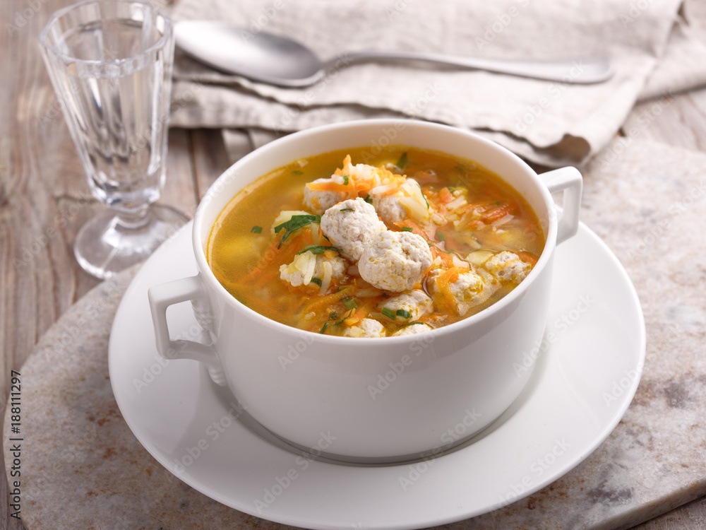 Chicken meatball soup Chicken meatball soup