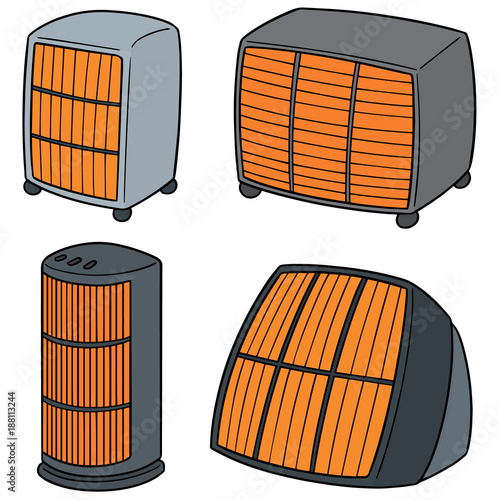vector set of heater