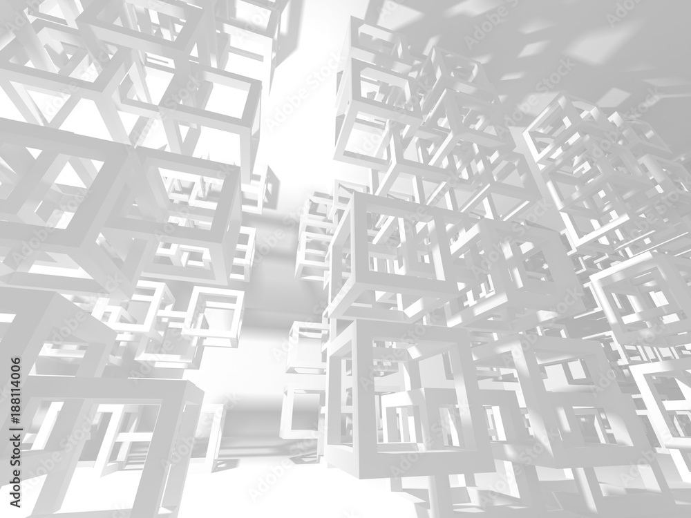 Abstract Modern White Architecture Background Abstract Modern White Architecture Background