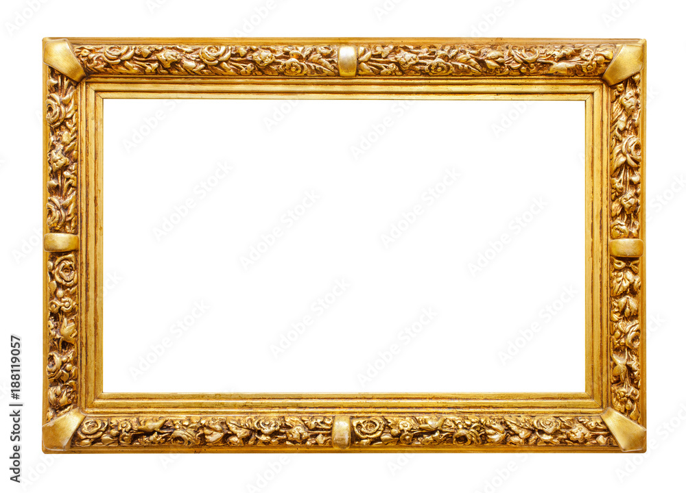 Golden frame - obrazy, fototapety, plakaty 