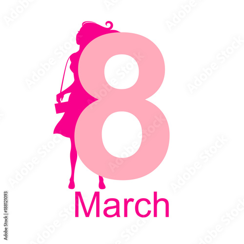 8 March card Women day