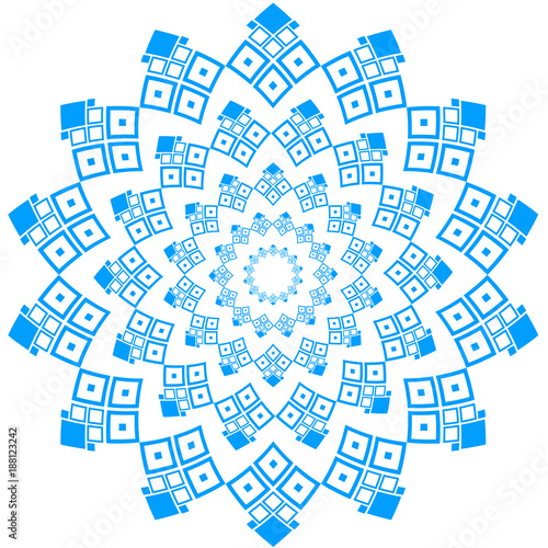 fractal blue flower