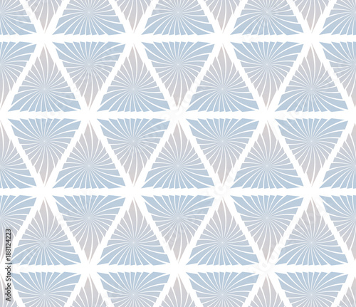 Abstract seamless pattern of triangles. Geometric texture.