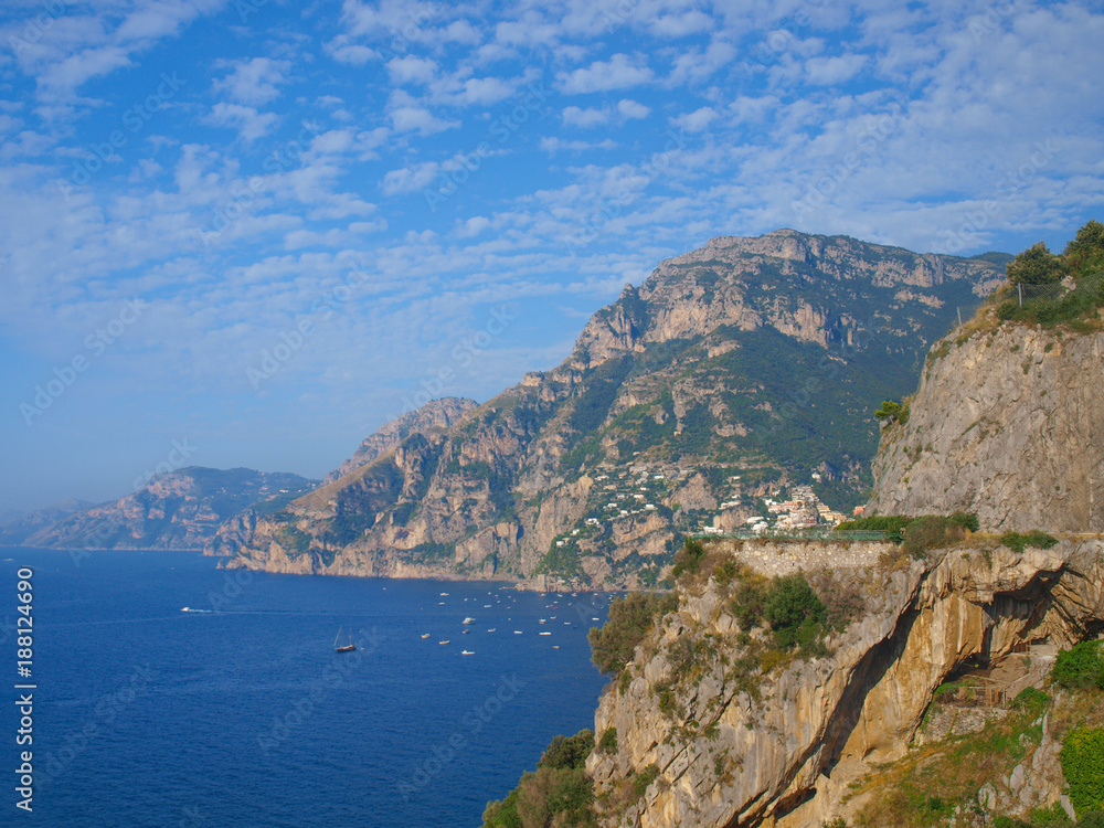 panoramic view, amalfi coast , italy panoramic view, amalfi coast , italy