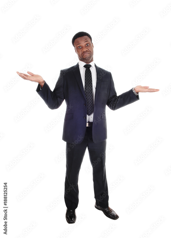 Business man gesturing I don't know Business man gesturing I don't know