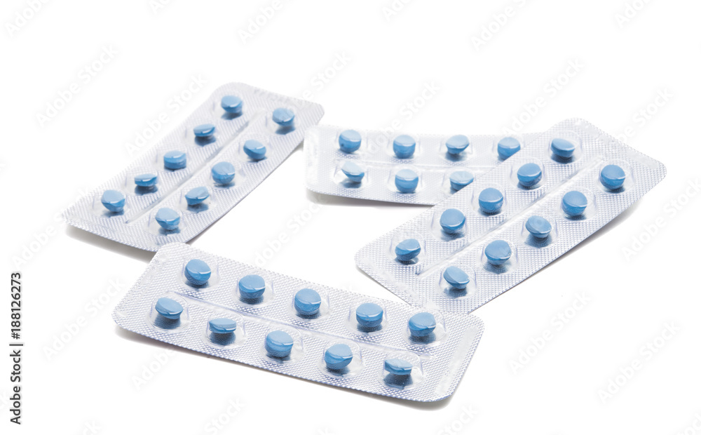 packing of pills isolated packing of pills isolated
