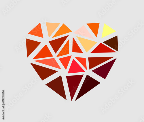 broken red heart