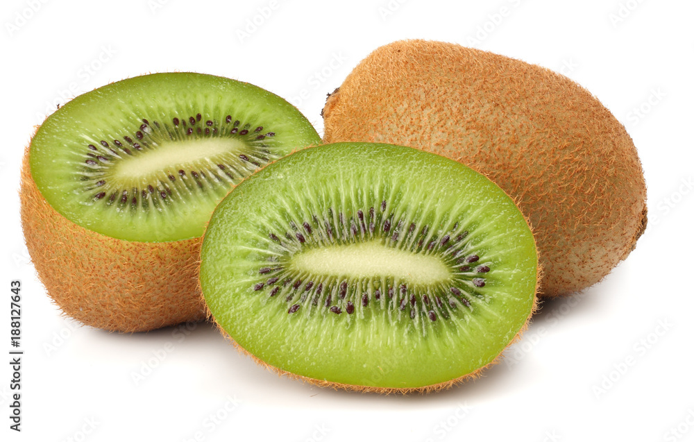 Slices kiwi fruit isolated on white background Slices kiwi fruit isolated on white background
