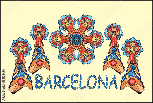 images inspired by Gaudi's architecture.