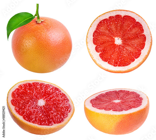 grapefruit isolated on white background