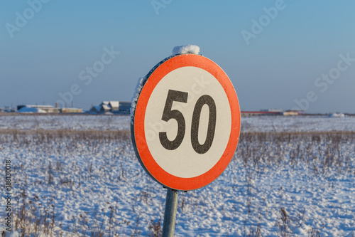 Speed limit sign 50