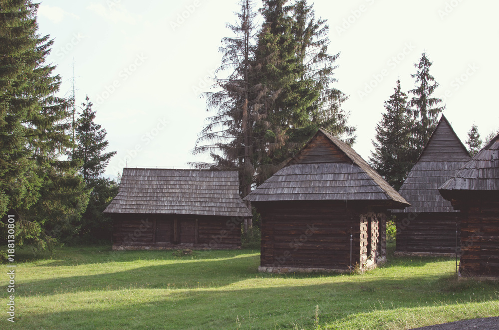 Wooden cottages