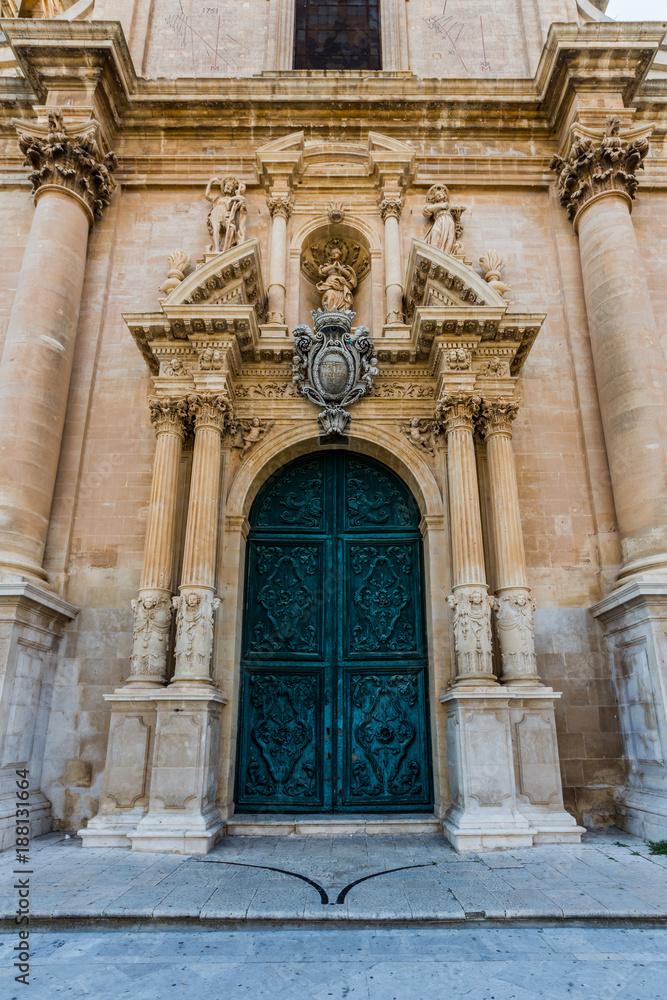 Door of Saint John the Baptist church, Ragusa