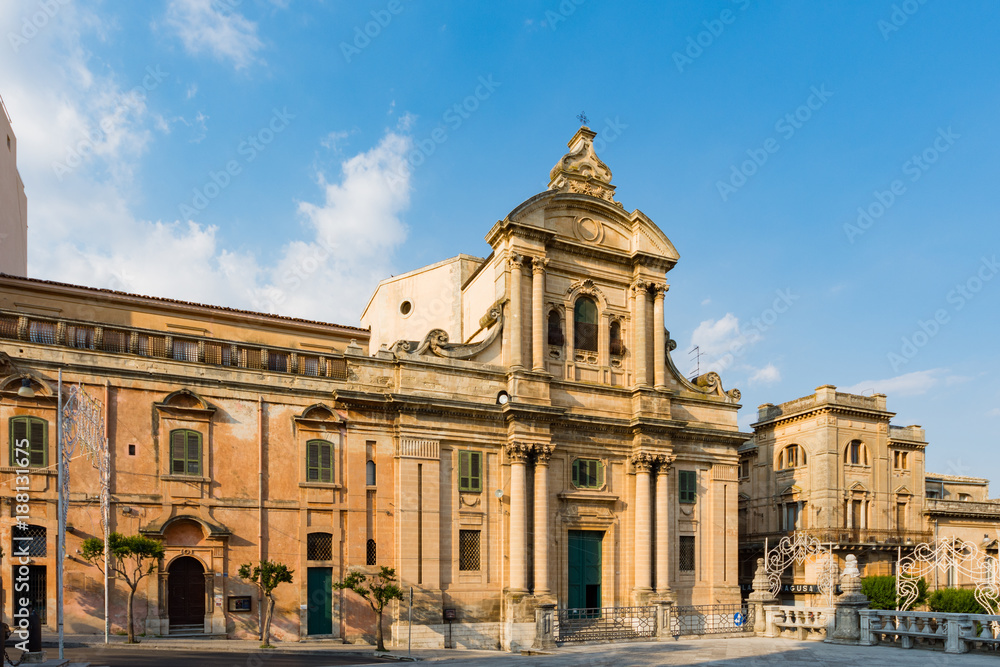 The Badia church in the beautiful sicilian baroque city of Ragusa