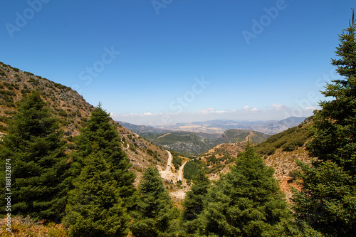 View of mountains