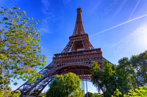 Gorgeous view of Eiffel Tower with dramatic sky © Yakov
