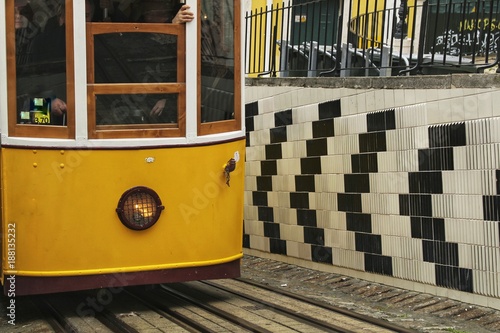 Elevator da Bica in Lisbon, Portugal photo