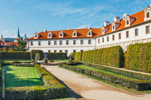 Wallenstein Palace currently the home of the Czech Senate in Prague, Czech Republic