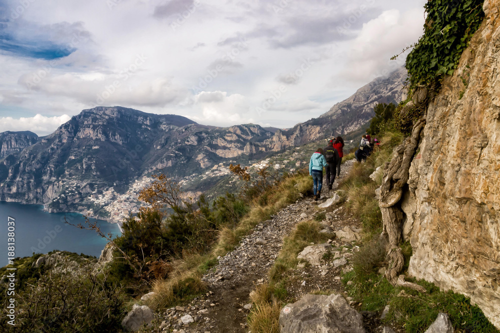 Italy, Campania, Praiano, Agerola Sentiero degli Dei