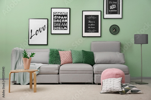 Interior of living room wit...