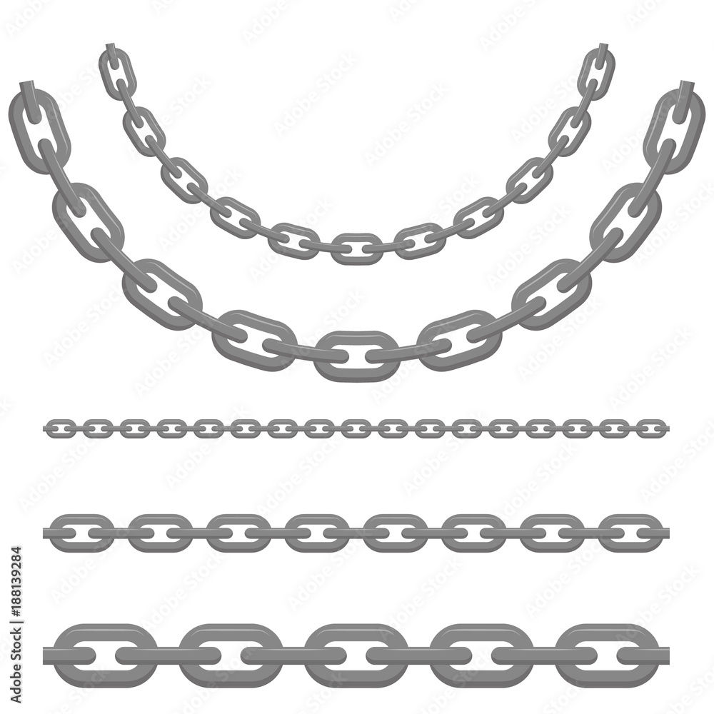 Chain Flat design. Vector. Chain Flat design. Vector.
