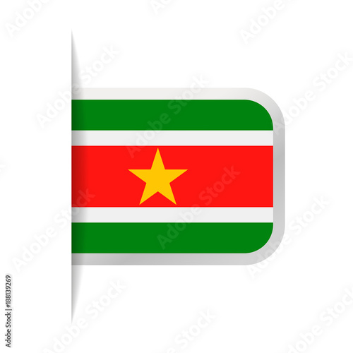 Free Download Suriname Flag Vector Bookmark Icon - GFXLoad