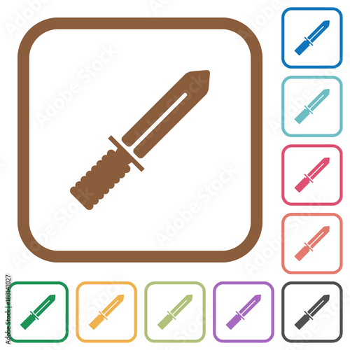 Knife simple icons